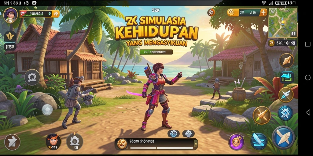 Tampilan gameplay <strong>5ZK</strong> yang menarik dengan interaksi karakter.