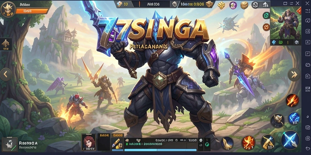 Screenshot menunjukkan aksi mendebarkan dalam gameplay <strong>77SINGA</strong>.