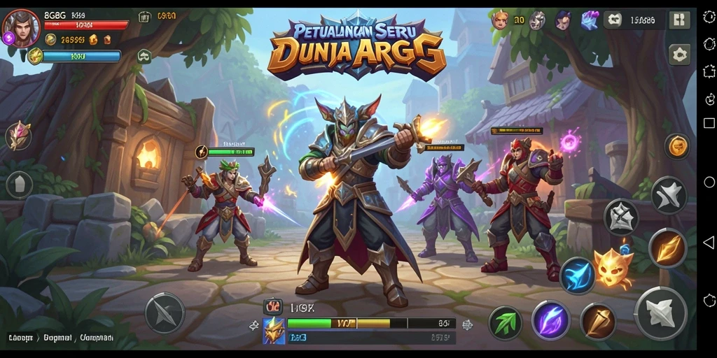 Tampilan gameplay ARPG yang menegangkan dan penuh aksi.