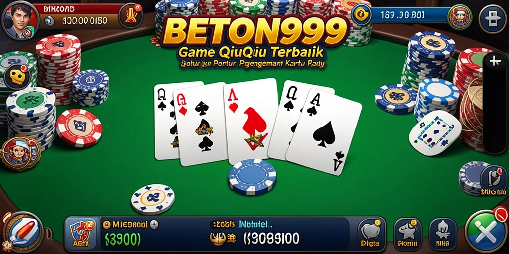 Screenshot BETON999 menampilkan gameplay seru QiuQiu.