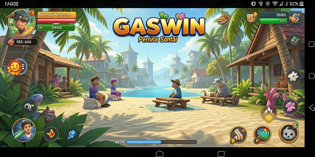Tampilan menarik gameplay GASWIN dengan tantangan yang menghibur.