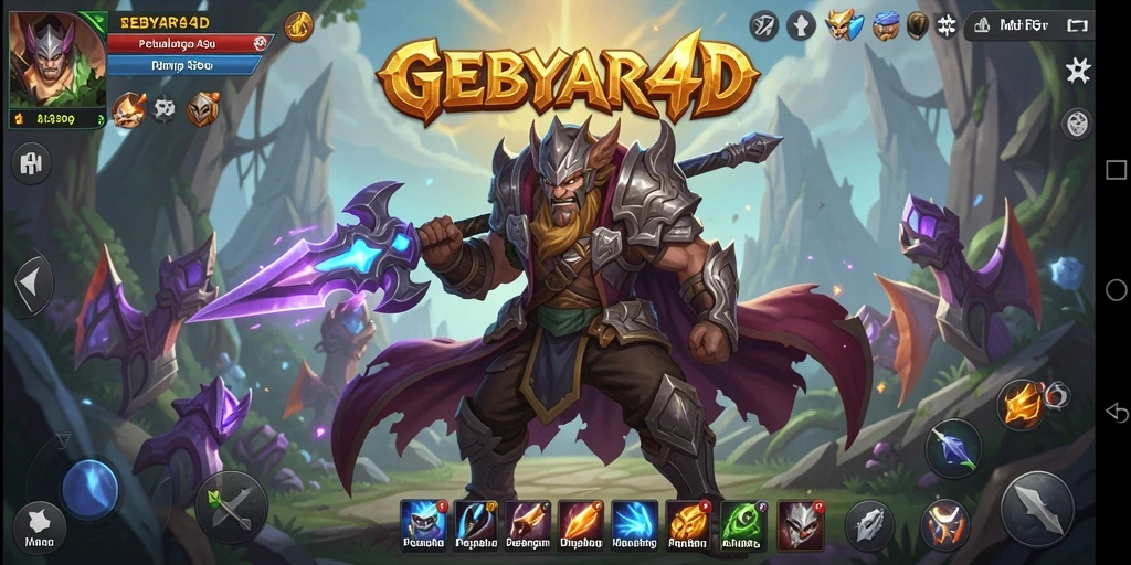 Tampilan gameplay menegangkan di dunia ARPG GEBYAR4D.