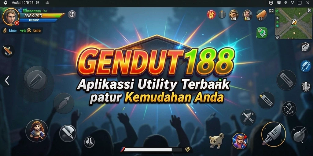 Screenshot dari GENDUT188 menampilkan antarmuka aplikasi Utility yang intuitif.