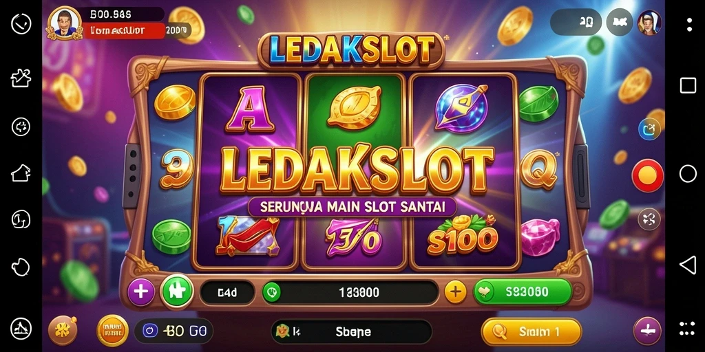 Tampilan menarik dari LEDAKSLOT saat bermain slot.