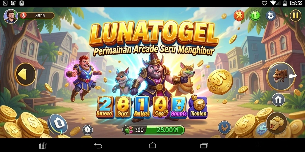 Tangkapan layar menunjukkan aksi seru gameplay Arcade.