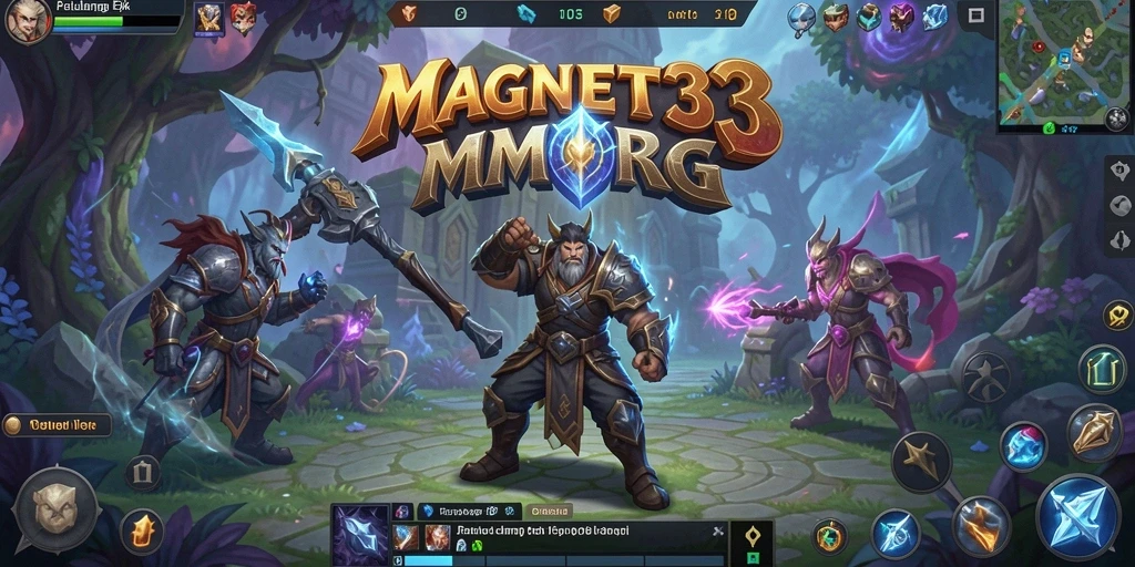 Tangkapan layar gameplay MAGNET33 yang menunjukkan pertarungan mendebarkan.