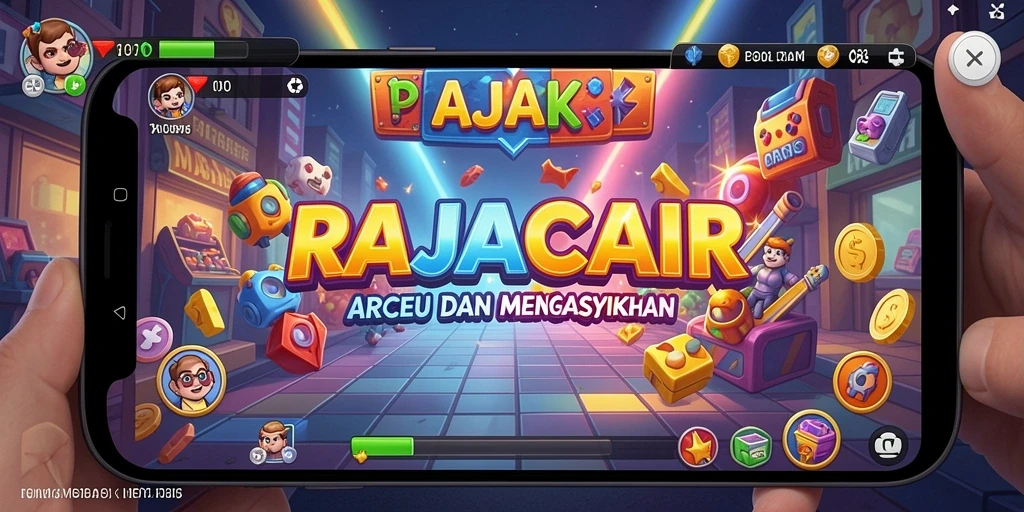 Screenshot RAJACAIR menunjukkan tampilan aksi seru dan desain grafis yang memukau.