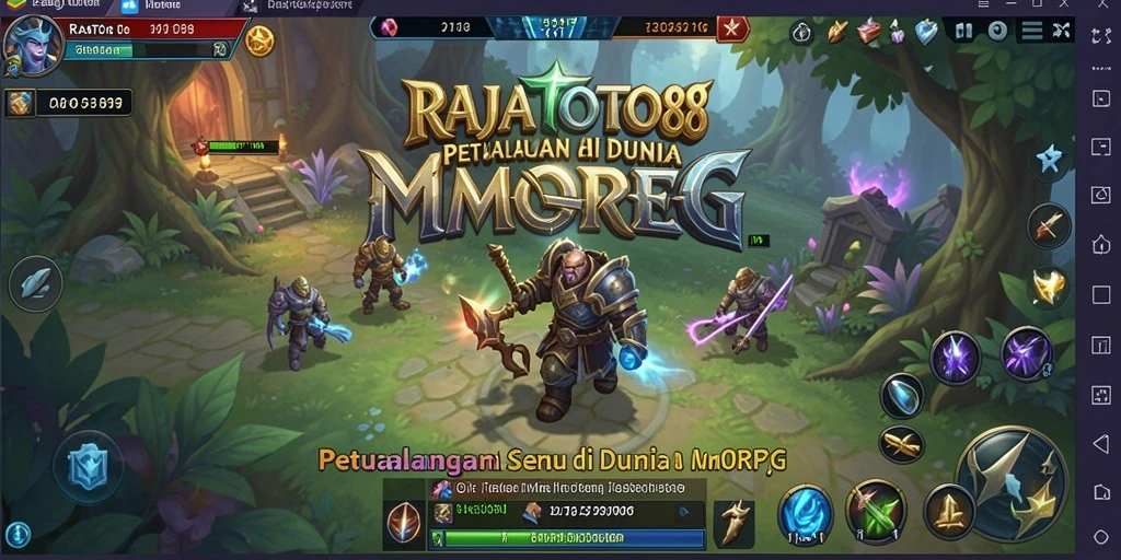 Tangkapan layar yang menampilkan aksi seru di dalam game MMORPG.