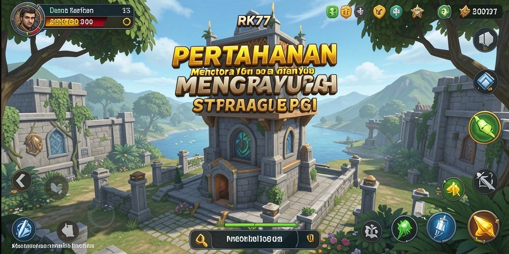Tangkapan layar RK77 menunjukkan aksi strategi pertahanan yang intens.