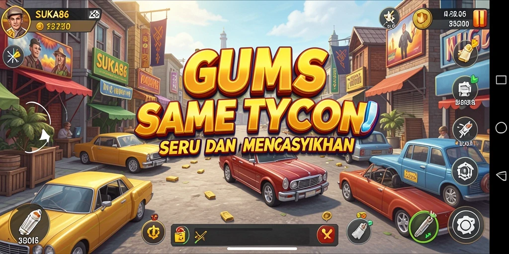 Screenshot gameplay SUKA86 menampilkan berbagai keseruan dalam mengelola bisnis Tycoon.