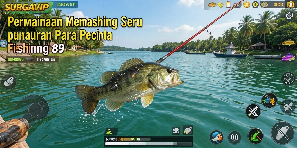 Tangkapan besar dalam permainan Fishing SURGAVIP yang menegangkan.